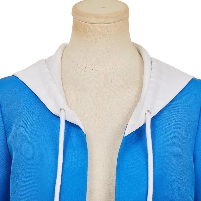 Anime nuevo ciudad de animación Nagumo Midori disfraz Cosplay verano abrigo azul Tops pantalones cortos uniforme hombre mujer traje de ocio diario; 2'a