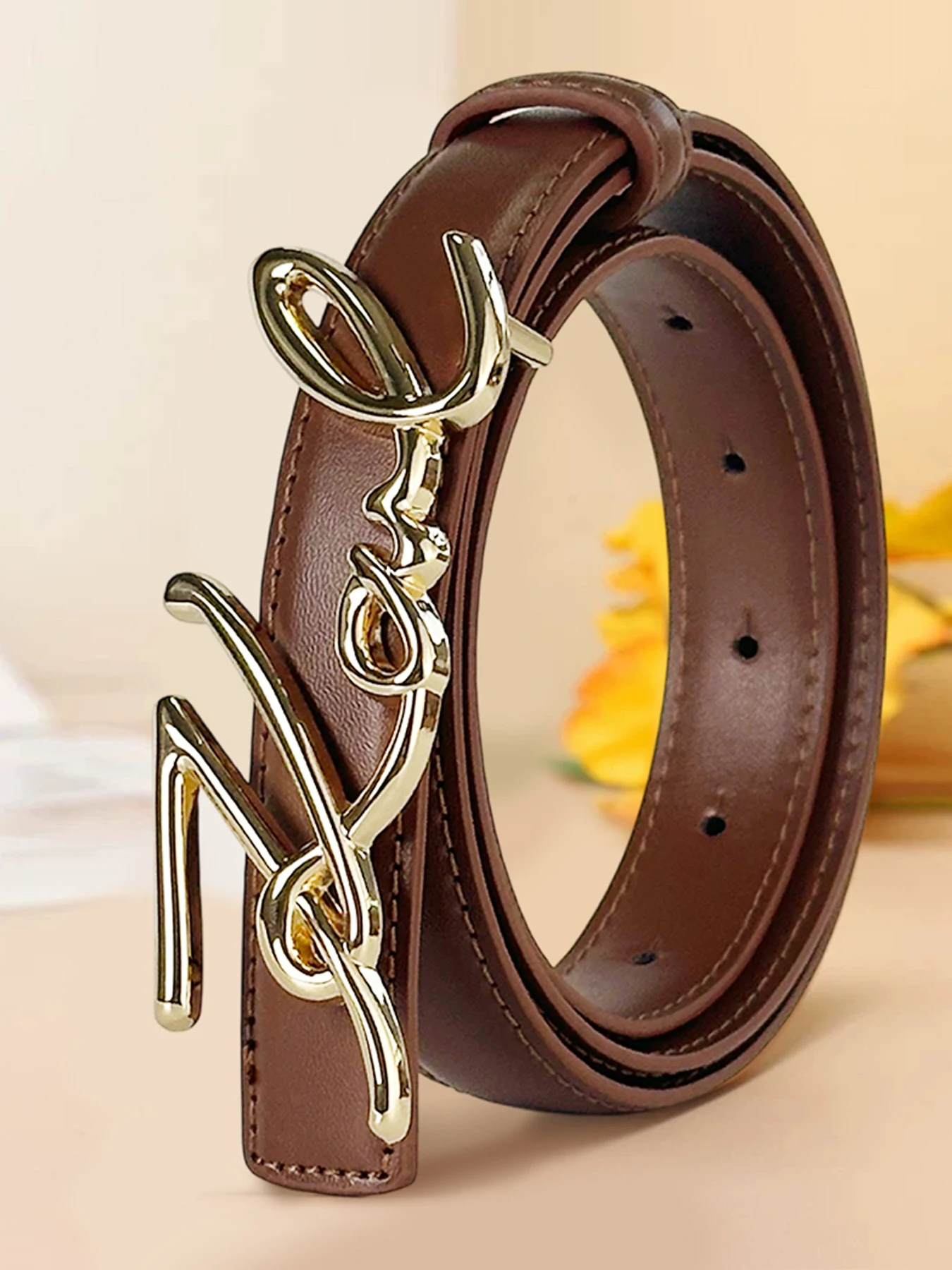 트렌디한 여성 벨트, 레트로 레터, 학생 펑크, 고급 장식 스커트, 청바지, 유니섹스 패션 벨트