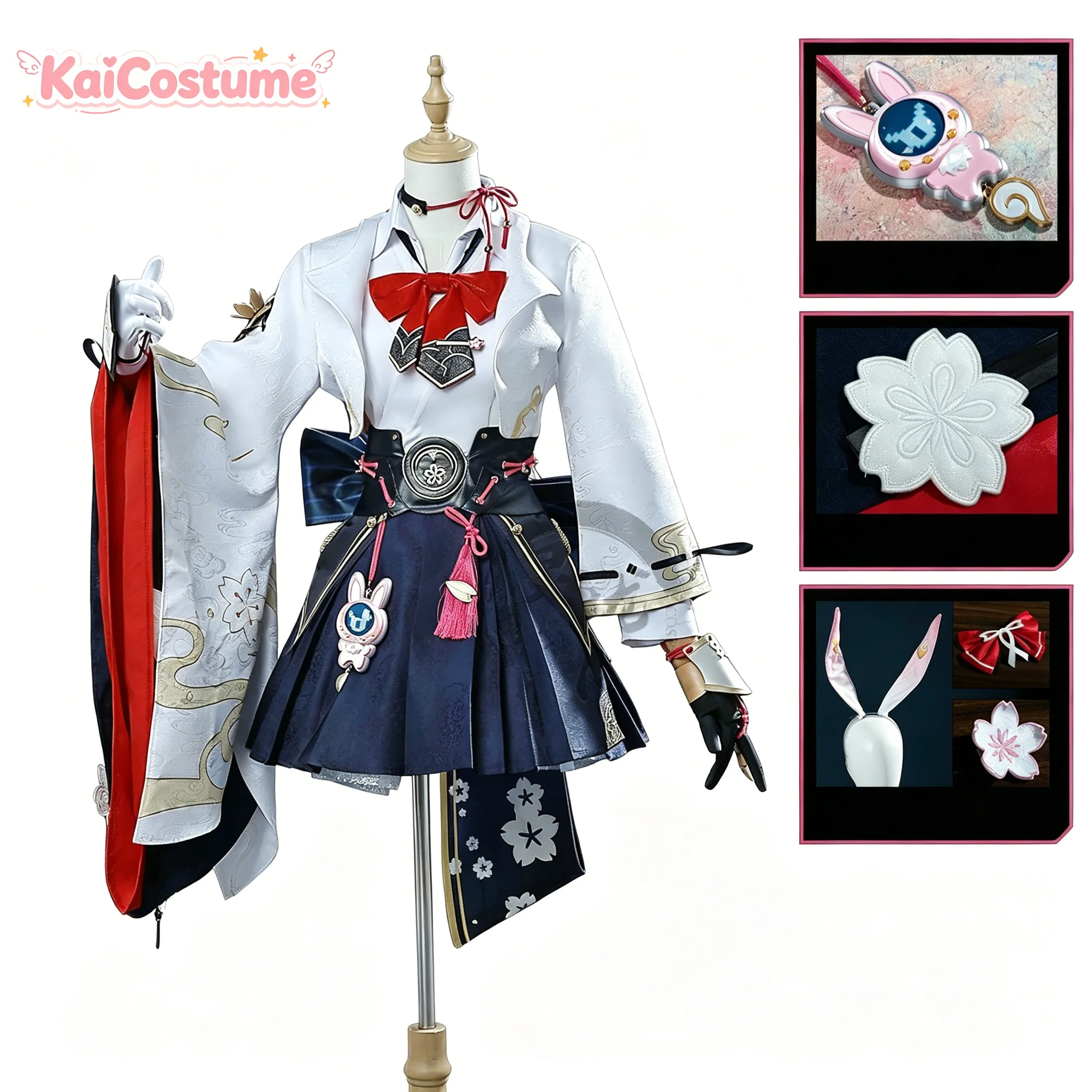 Costume de Cosplay Evanescia Honkai: Star Rail pour femmes, ensemble complet, tenue de jeu de rôle, robe de Cosplay pour Halloween et carnaval