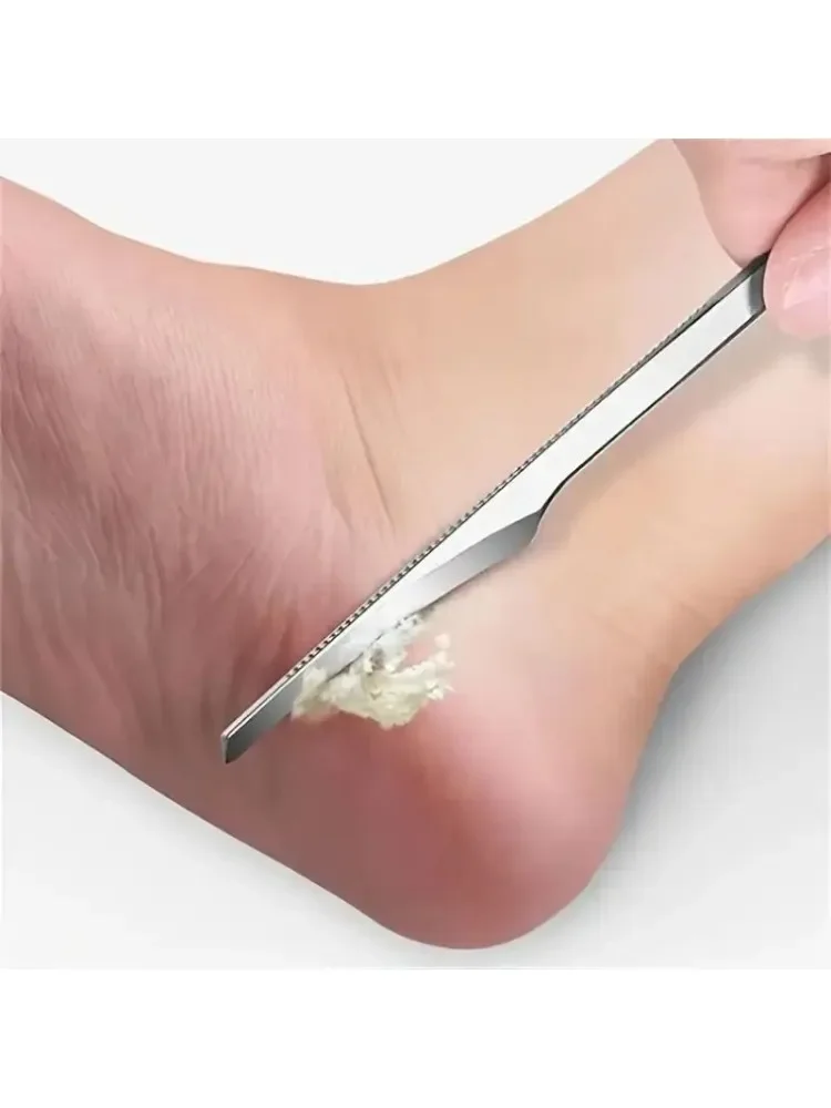 Rasoir à ongles en acier inoxydable pour pédicure et soins des pieds, dissolvant de peau à fréquence, rasoir à ongles, couteau à pied et râpe à callosités, outil de beauté, 1P