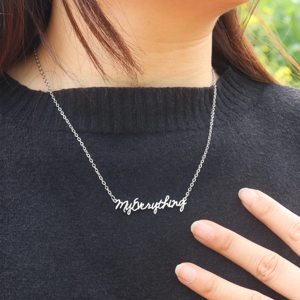 My Everything Necklace Music Album Positions Sweetener Singer Ariana Fan Gifts Jewelry Stainless Steel CHRISTMAS KISSES Choker