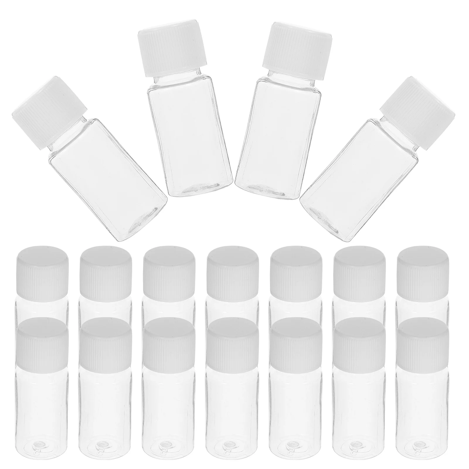 25 Stück 10 ml Probenflaschen, nachfüllbar, Kunststoff, transparent, Lotionsflasche, Duschgel-Behälter, Lotionsflaschen