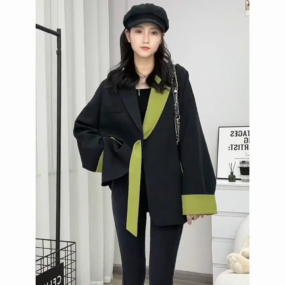 

Ladies Blazers High Quality Printing Arrivals Series Blended Knitted Sweaters Daily Spring Autumn Sun-Proof Back-Slit Aesthetic