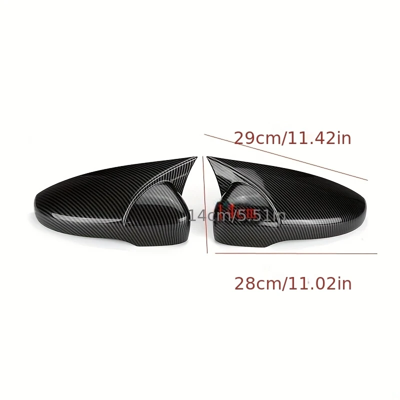 

Applicable2012-2018Sagitar JettaMK6Carbon fiber pattern rearview mirror cover with bright black decoration
