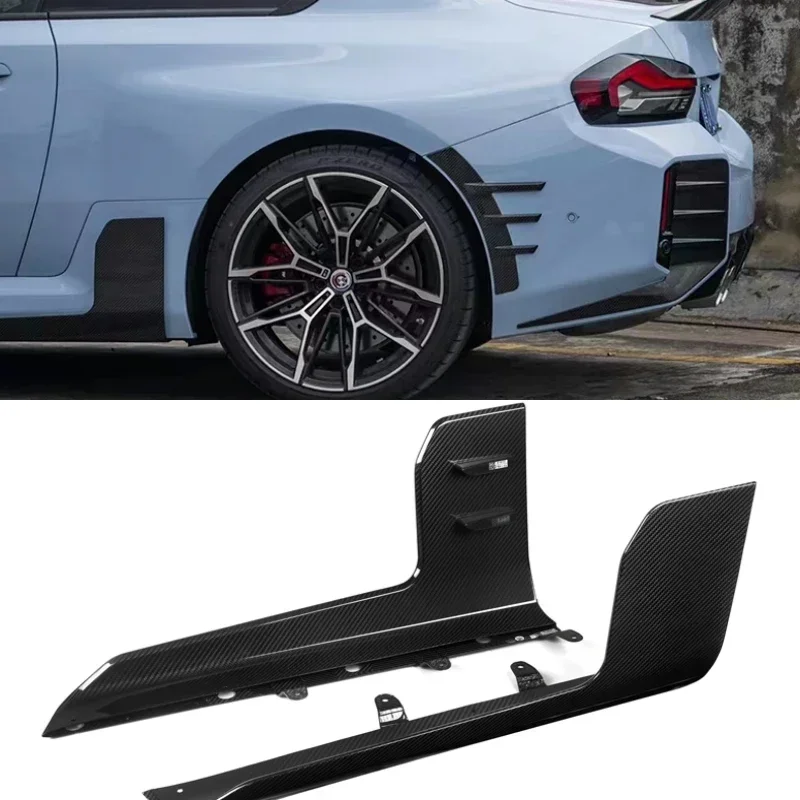 

New! For BMW M2 G87 2023+ MP Style Real Dry Carbon Fiber Bumper Lip Extensions Side Skirts Body Kit Car Accessories Trim