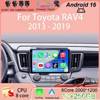 Carplay Auto Android 16 para Toyota RAV4 2013 2014 2015 2016 2017 2018 2019, Radio para Auto, Reproductor Multimedia de Video, GPS, Unidad Principal