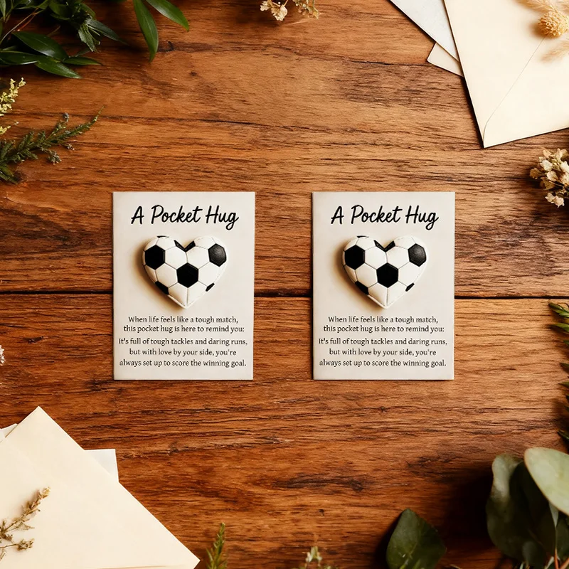 Basketball Pocket Hug with Gift Card,Baseball Pocket Hug,Golf Pocket Hug, Heart-Shaped Sport-Themed Pocket Hug Collection Gifts