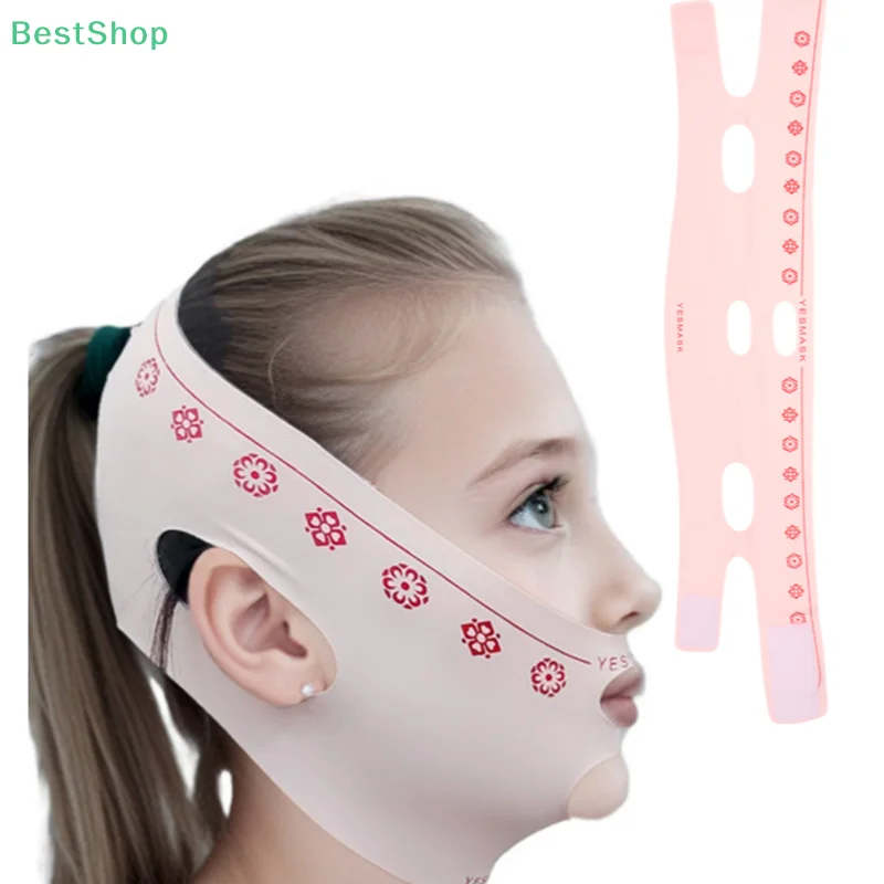 💕 Banda de correa antiarrugas para levantamiento facial en forma de V, vendaje adelgazante para mejillas y barbilla, correa antironquidos para respirar la boca