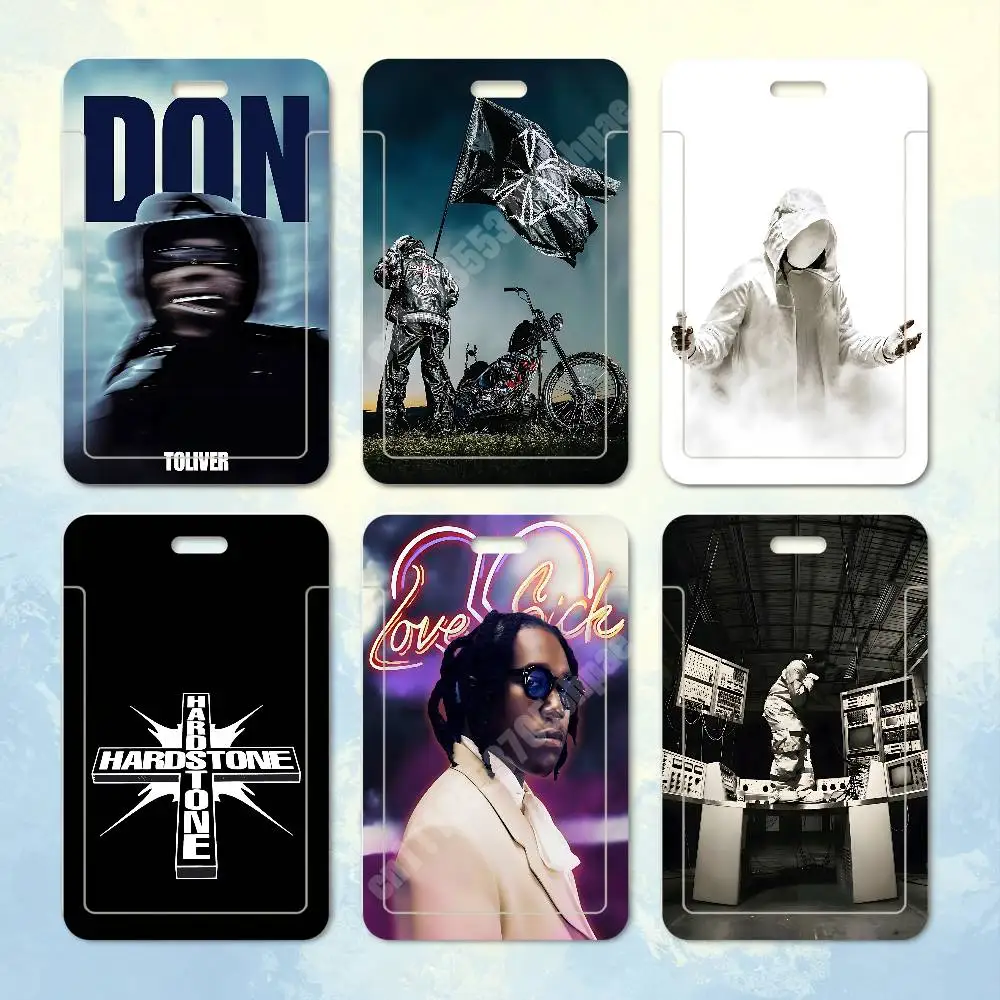 Rapper D-Don T-Toliver Love Sick Plastic Card Holder Staff ID Card Clear Transparent Campus Access Name Tag