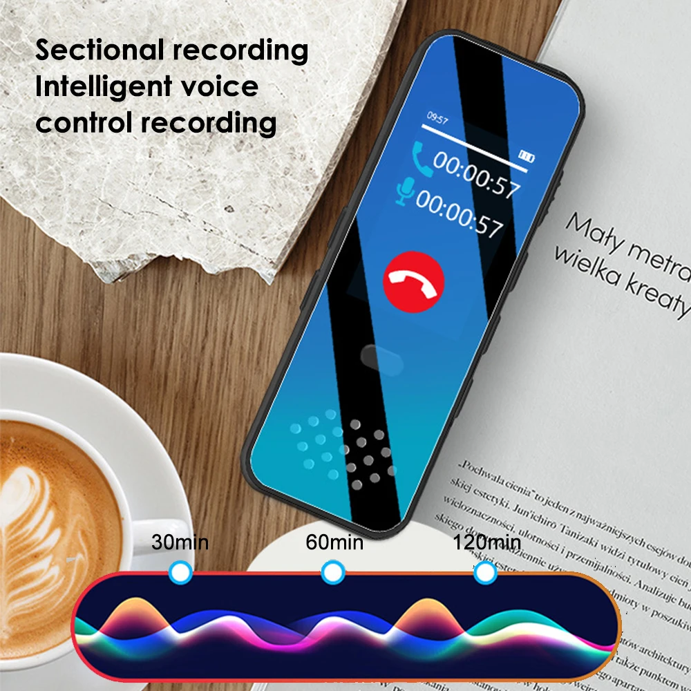 Intelligent HD Noise Reduction MP3 Audio Recorder With Bluetooth Mobile Phone Call Recording Voice Activation Recording Password