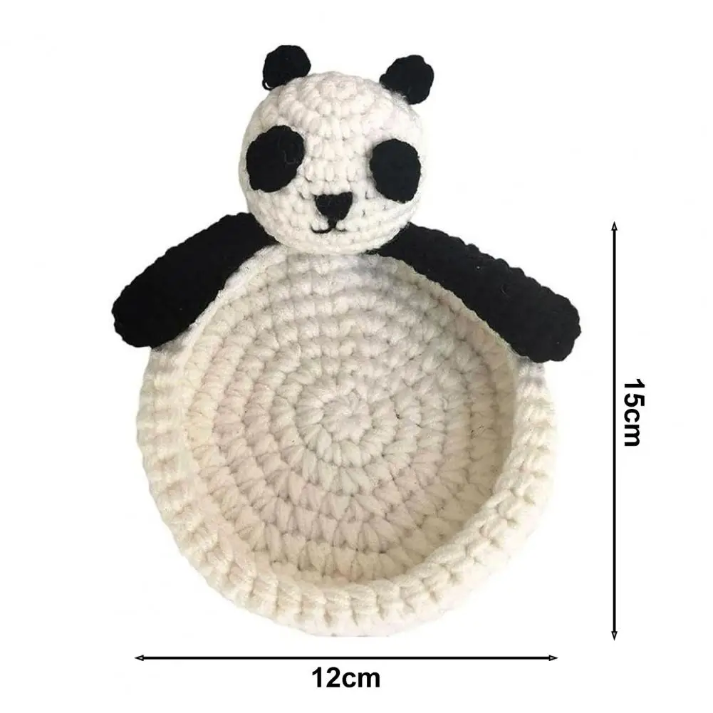 Cartoon Duck Coaster Duck Panda Crochet Coaster Set Heat-resistant Non-slip Table Protector Handmade Mug Holder for Kitchen