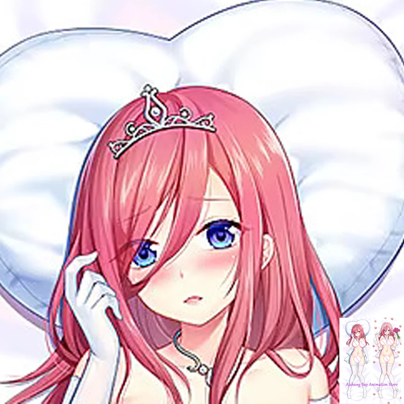 

Dakimakura Anime Pillow Cover Miku Nakano Double Sided Print Life-size Body Decoration