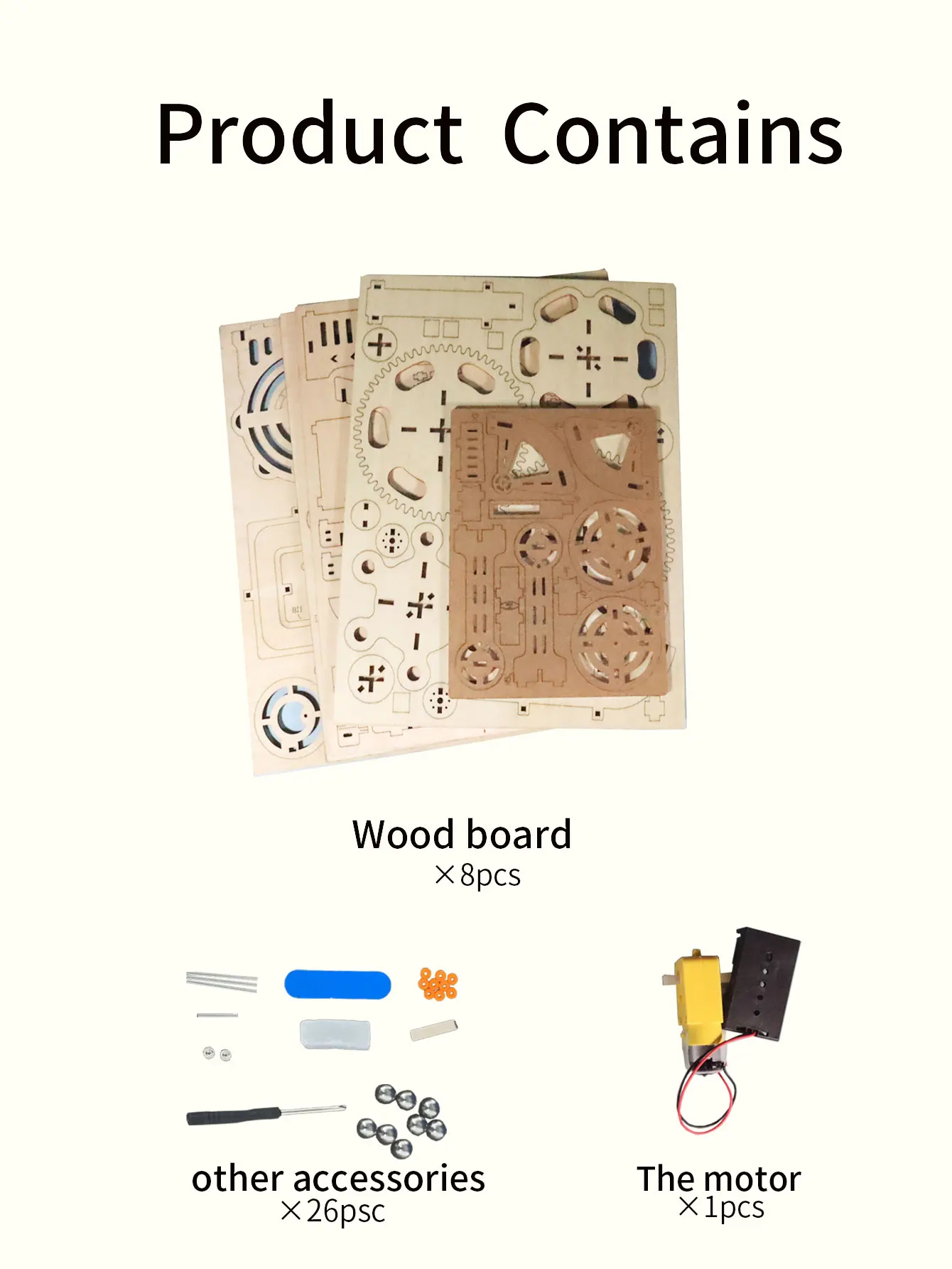 ألغاز خشبية كهربائية ثلاثية الأبعاد للبالغين، مجموعات نماذج تشغيل الرخام، ألغاز دعابة الدماغ، مشغولات يدوية الصنع، هدية عيد الميلاد أو الكريسماس #6