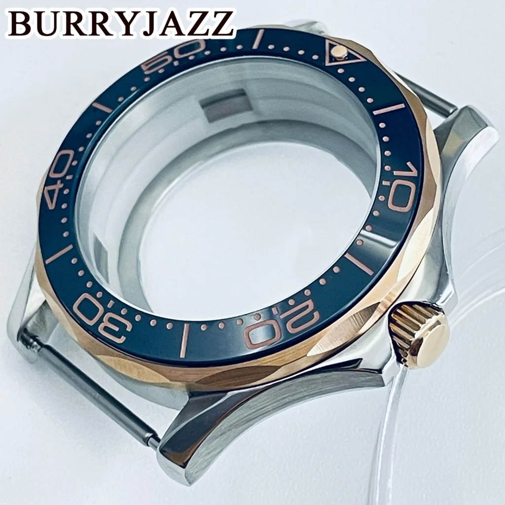 NH35 41mm Watch Case And Bezel Parts 10ATM Water Resistant Stainless Steel Mod For Seamaster 300 Fit NH34 NH35 NH36 Movement