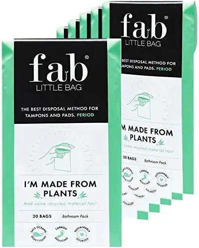 

125 Sanitary Disposal Bags with Refill Pack - Discreet, Eco-Friendly Hygiene Solution for Women
