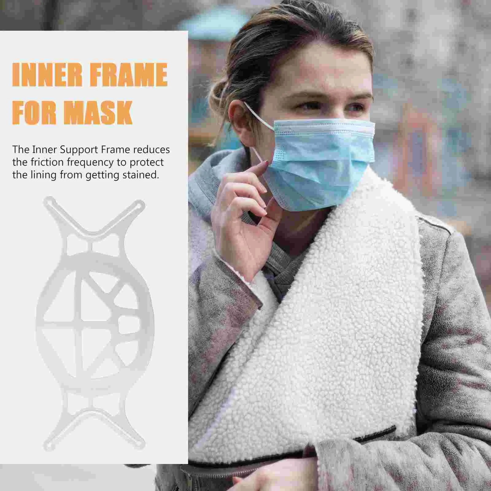 10 Pc Mask Holder Accessories Bracket Distance for Breathing Plastic Inner Brackets Hygiene Accessory Face