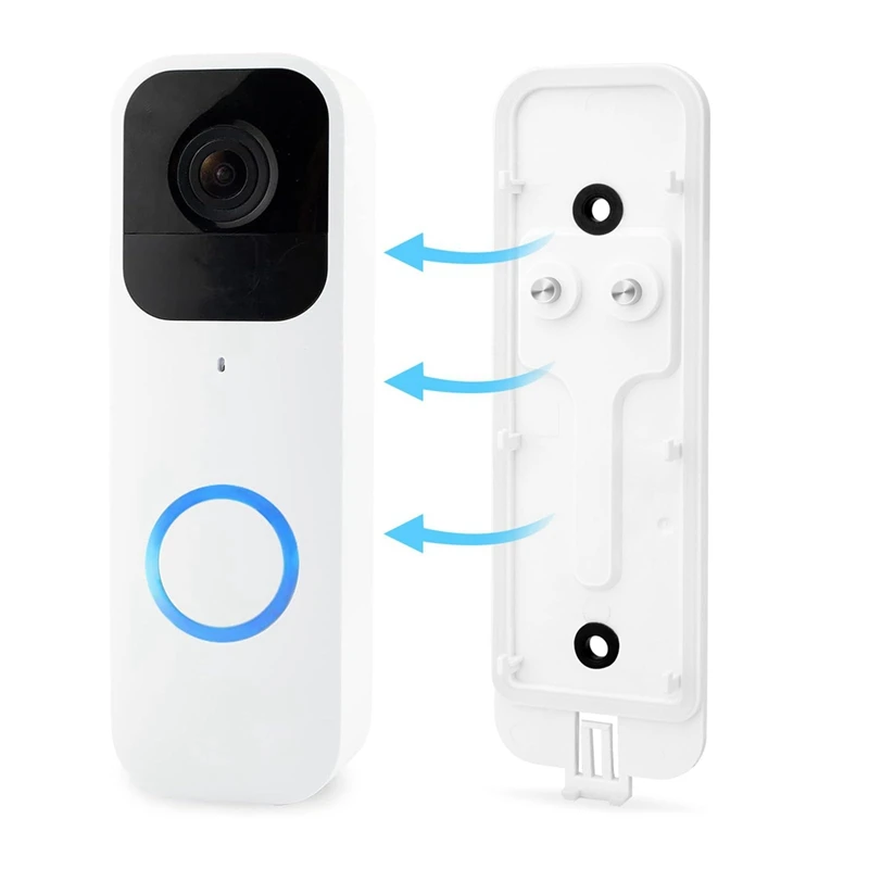 Backplate Replacement For Blink Video Doorbell, Back Plate Part With Mount Replacement Parts (White-2 Pack)