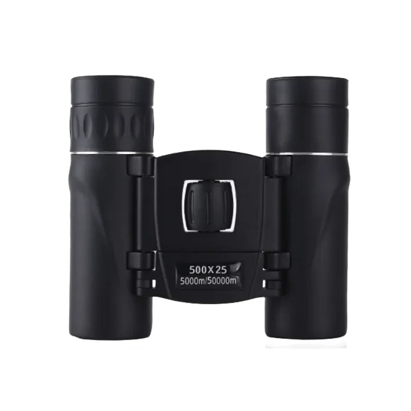 

500x25 HD Portable Hunting Binocular HD Folding Binocular Telescope BAK4 FMC Optical Night Vision Mini Binocular Telescope