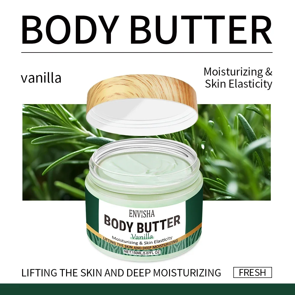 Vanille Body Butter Lotion Huidverzorging Gezichtscrème Whitening Diep Hydraterende Verheldering Verwijderen Melanine Elasticiteit Tillen