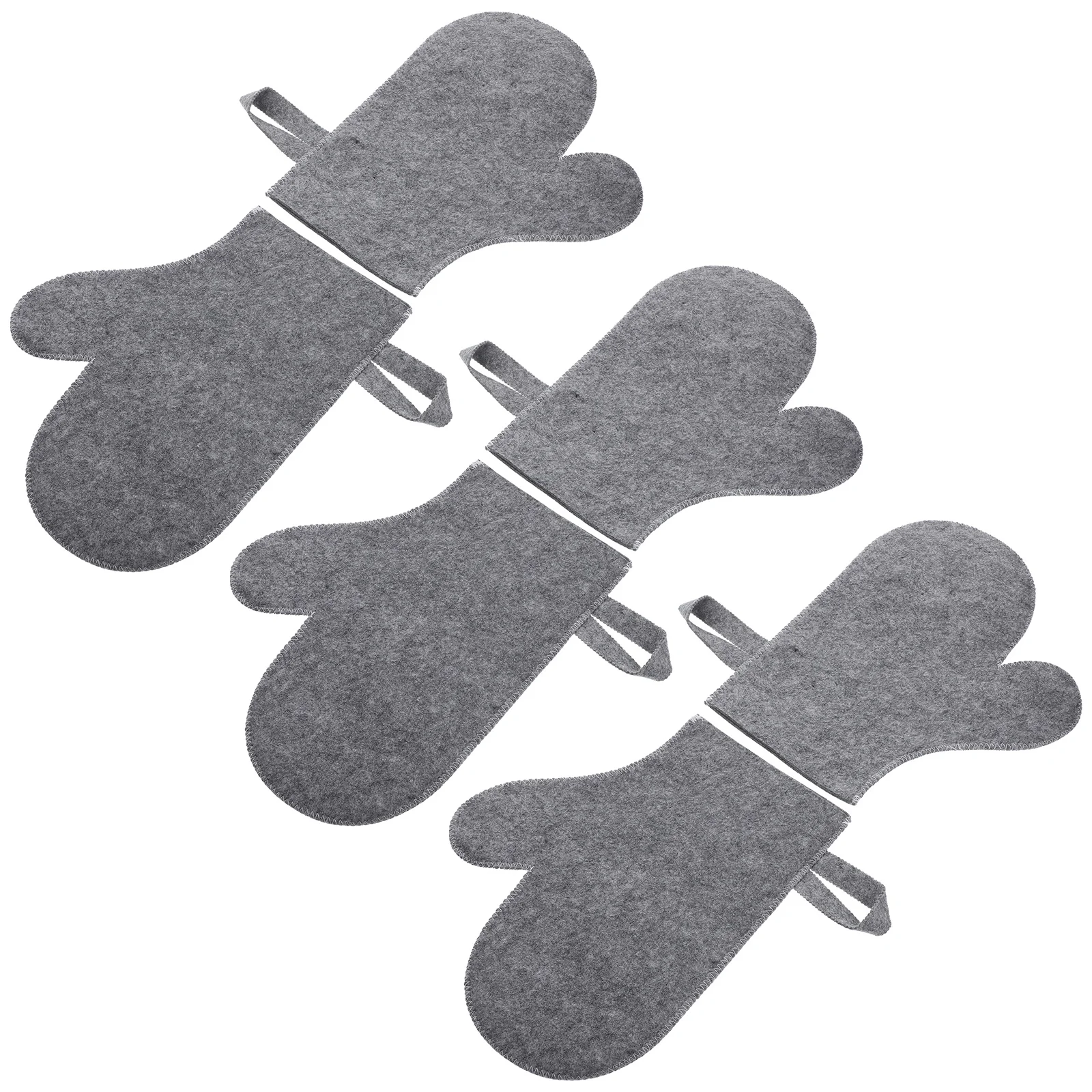 6 قطعة قفازات ساونا معزولة لينة ورأى الحماية من الحرارة للأيدي سبا حمام دش النساء الرجال المنزل الاستخدام التجاري عدم الانزلاق قبضة جافة #4