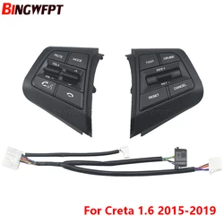 Steering Wheel Cruise Control Buttons Remote Volume Switch For Hyundai Creta 1.6L 2015-2019 (Only suitable for in Saudi Arabia)