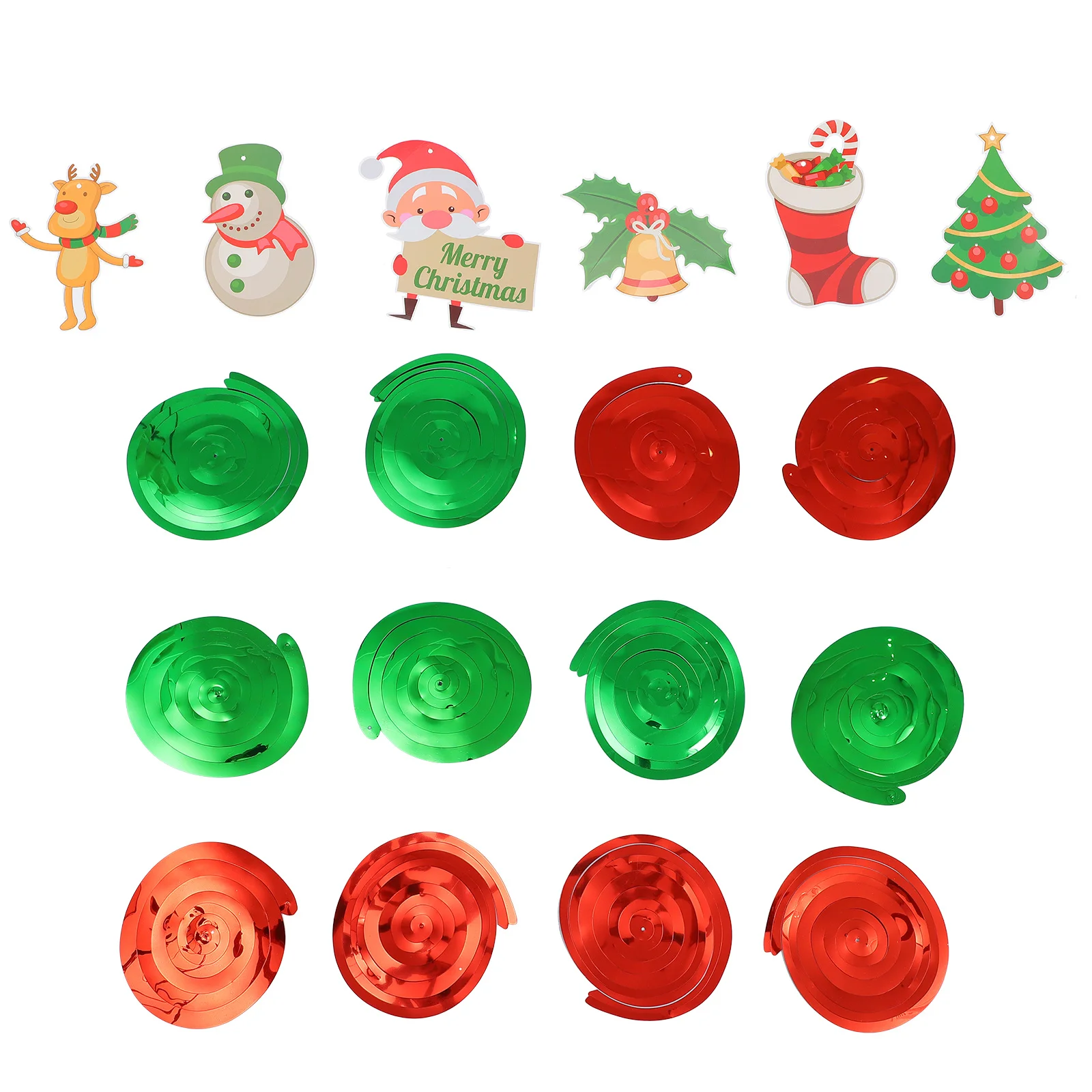 

1 set 1 Set Christmas Hanging Swirl Decorations Reusable Paper Garland Bright Festive Party Supplies Xmas Swirl Pendant Ornament