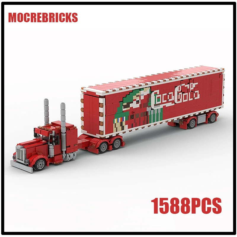 

MOC-93207 Classic Urban Engineering Vehicle Series Christmas truck Truck Model Building Block Small Particle Brick Assembly Toy