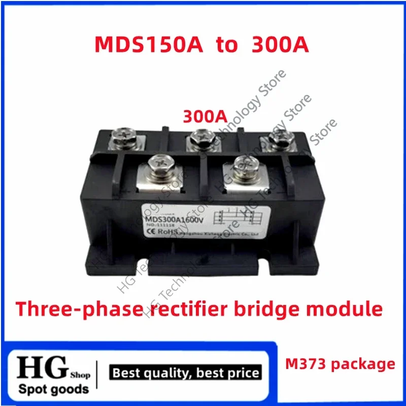 

MDS300A MDS250A-16 200A 3-Phase Diode Bridge Rect 150A 1600V MDS300A-16 Three-phase Rectifier Module MDS200-16