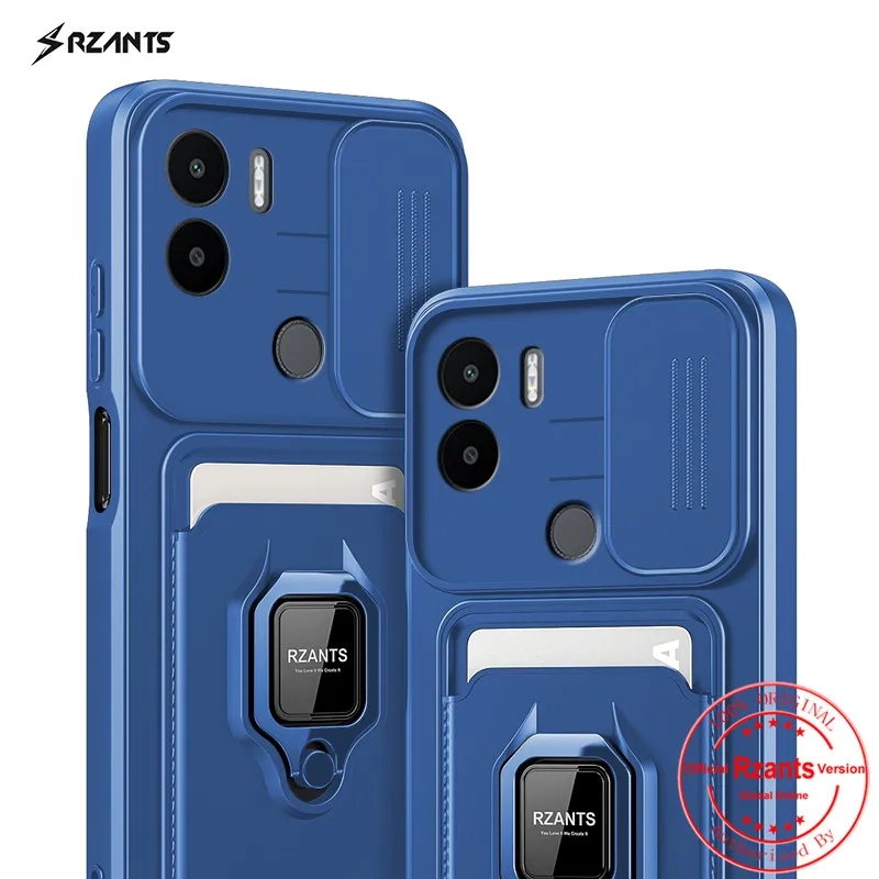 Rzants For Xiaomi Redmi A1 Plus 4G Cover Case [Bison] Push-pull Magnetic Card Phone Case