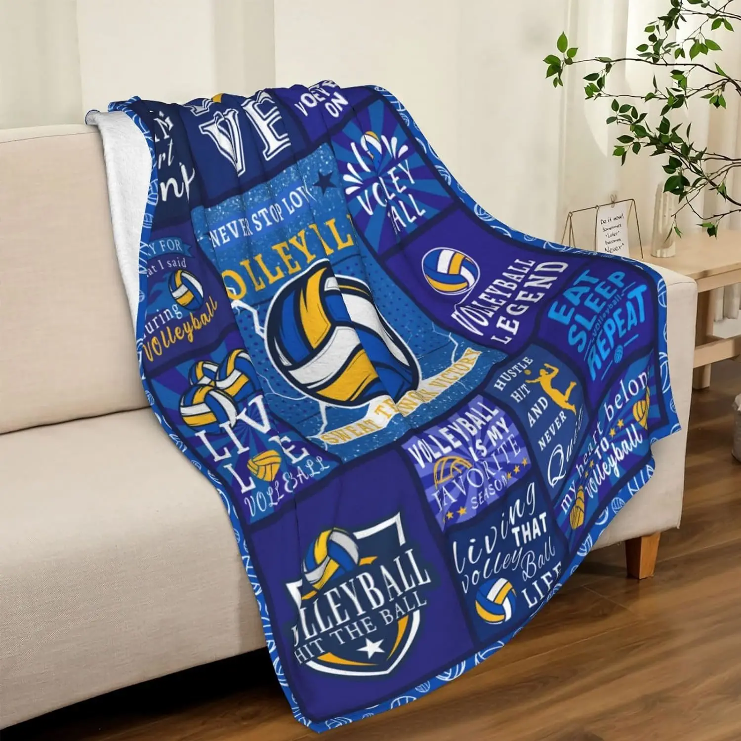Volleyball flannel blanket gift, teenage girl volleyball gift, volleyball gift, women's volleyball enthusiast player