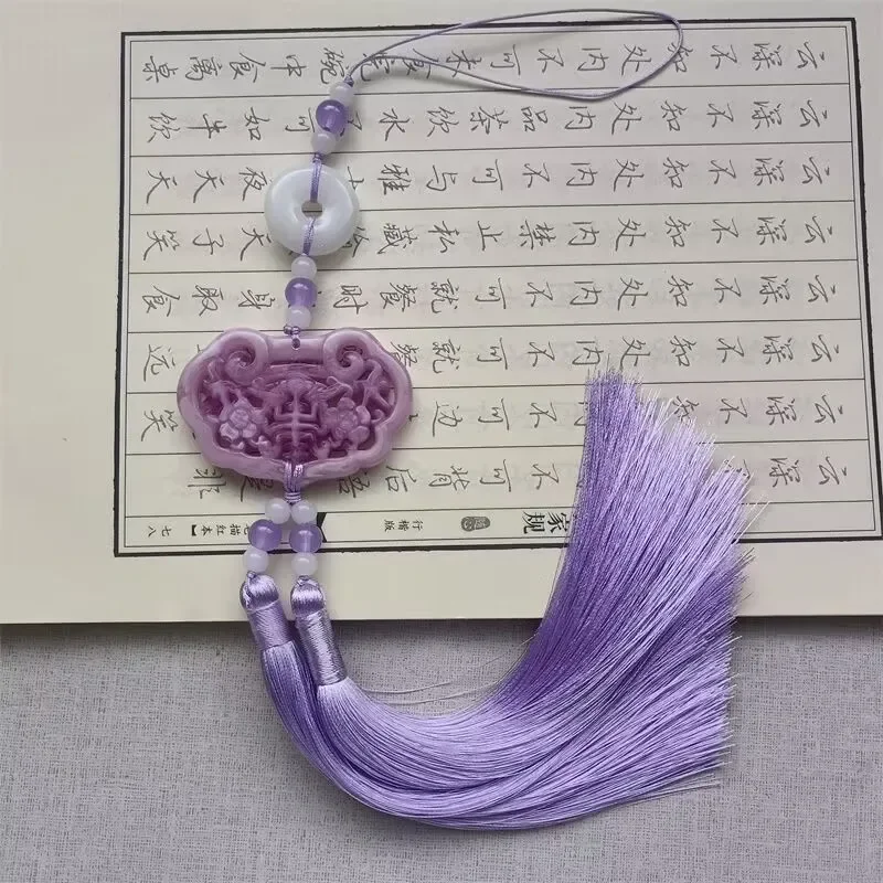 

Hanfu Waist Rope Chain Waist Accessory Tassel Pendant Women Chinese Jade Pendant Tassel Meihua Jade Waist Pendant Men