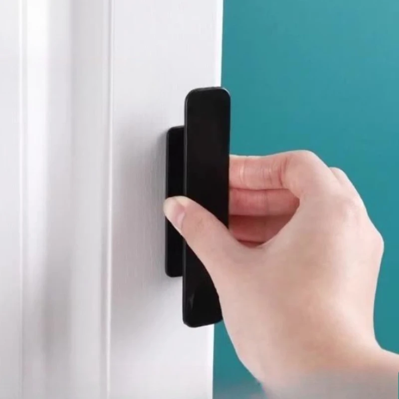 Drill‑Free Strong Self‑Adhesive Small Pull Handle For Drawer Wardrobe Bookcase Sliding Glass Door Window