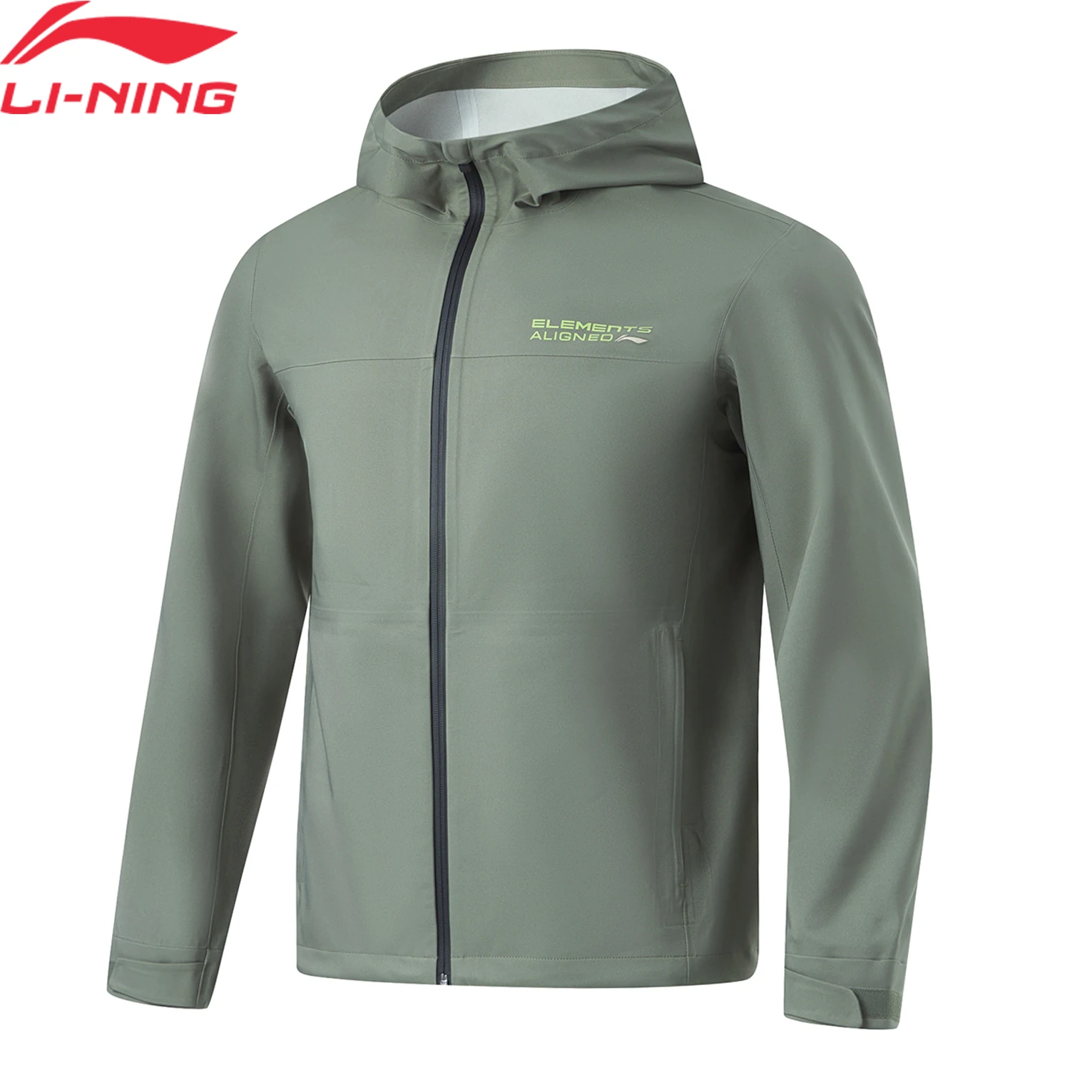 Li-Ning Men GYM Training Series Hooded Windbreaker AT PROOF SMART 100%Polyester Regular Fit Pockets Sports Jacket Coat AFDU093