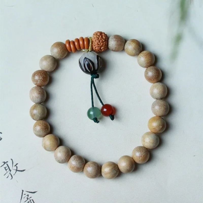 Milkscented wooden braceletDIYwooden cultural and Buddhist beads 8mm men's and women's singleloop bracelet jewelryprayer beads