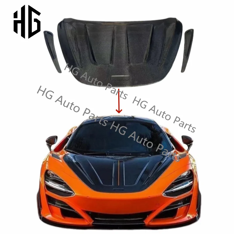 Best Price Carbon Fiber Front Bumper Hood Engine Cover For Mclaren 720S Coupe Upgrade to MSY Style Car Hood Bonnet Parts