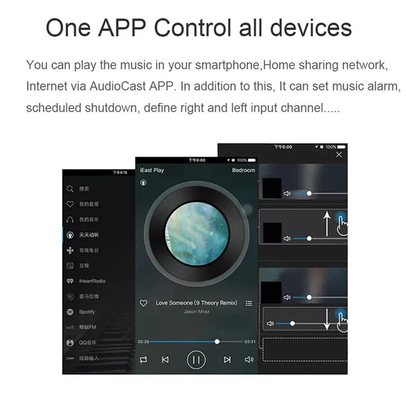 APPLIA-2X لاسلكي واي فاي الموسيقى الصوت غاسل استقبال Audiocast Ieast Play M5 DLNA ل Airplay محول الصوت تيارات غرفة متعددة