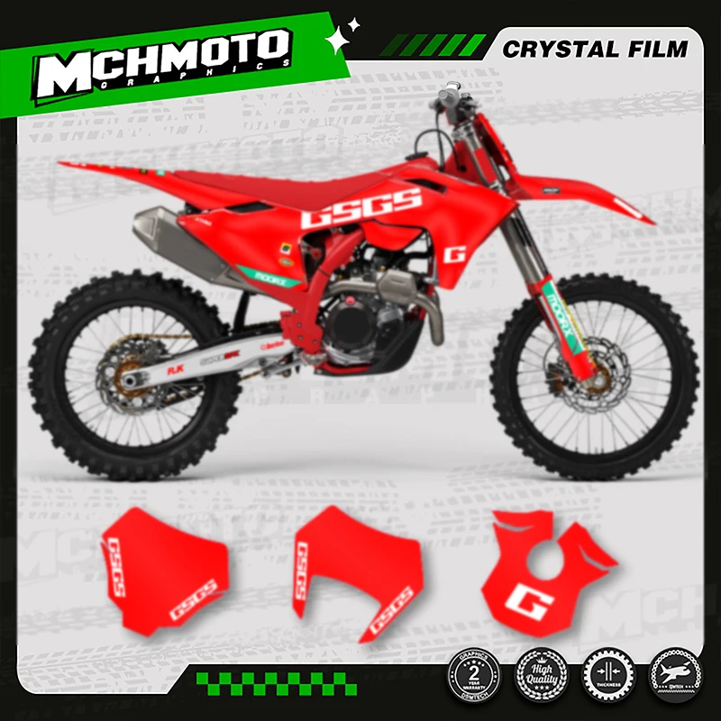 

MCHMFG Custom Team Graphics Backgrounds Decals Stickers Kit For GASGAS EC MC 2024-2026 Motorcycle Decal Sticker 010