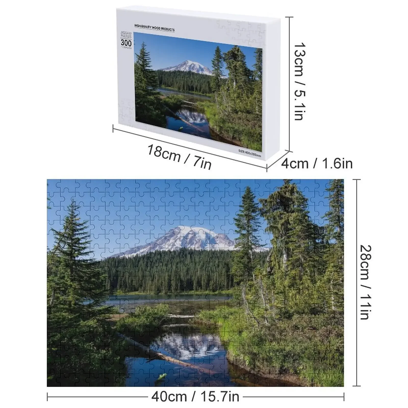 Гора Донье - отражающее озеро в Вашингтон, головоломка, новые игрушки на заказ для детей, 2022, головоломка