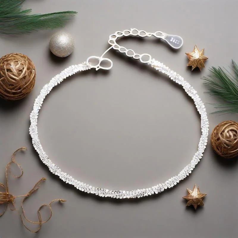 

Genuine 925 Sterling Silver Hemp Rope Adjustable Anklets For Women Girls Anniversary Wedding Party Fashion Jewelry Gifts