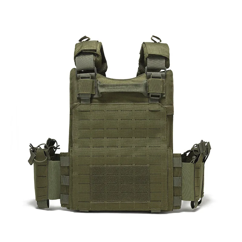 

kaevixdio Nylon Tactical Vest MOLLE Camouflage Body Armor Hunting Carrier Airsoft Combat Accessories