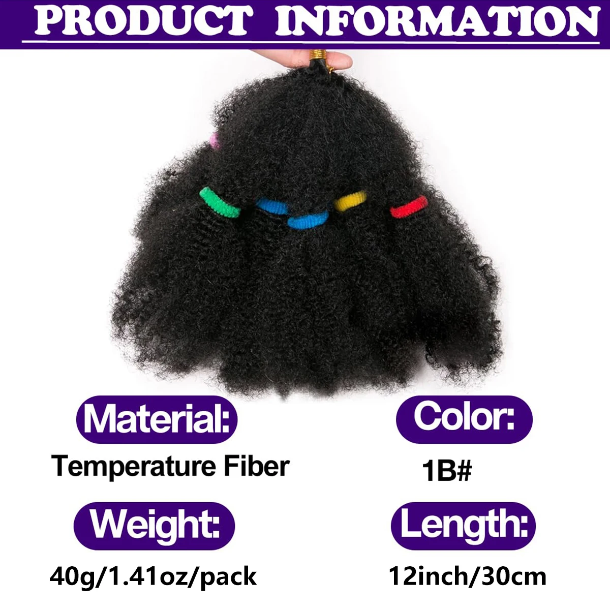 1/7 แพ็ค Afro Kinky ผม Pre ยืด Afro Kinky Twist ผม Braiding ผม Kinky Twist Crochet Braids สังเคราะห์
