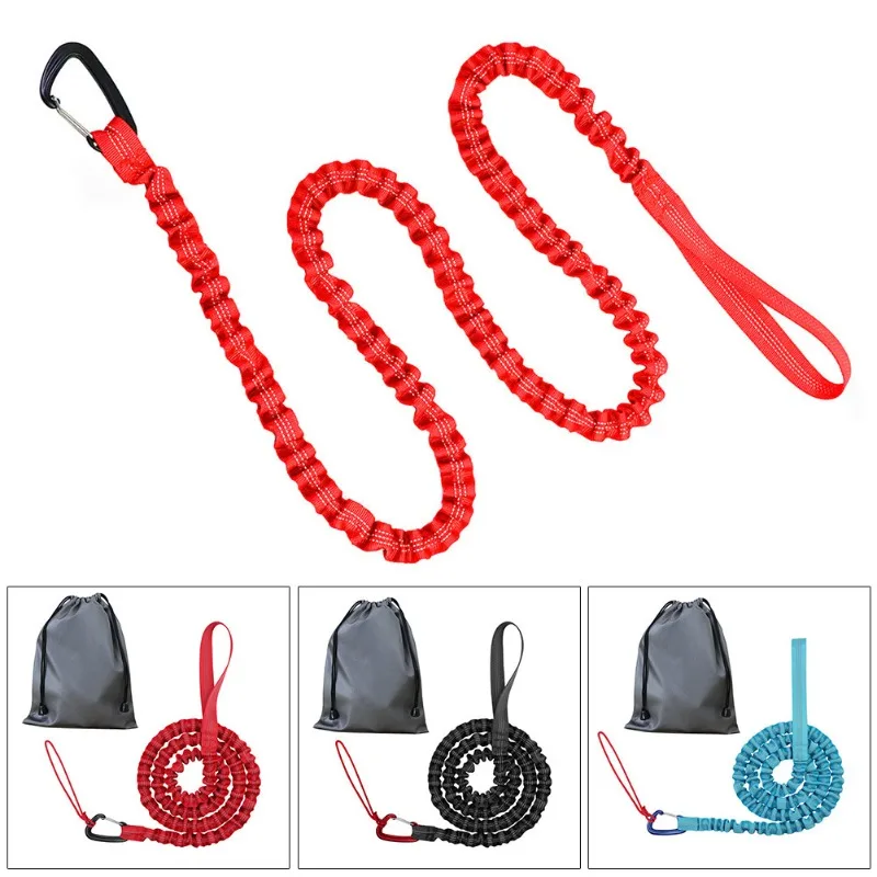 Parent‑Child Cycling Safety Tool Nylon Bicycle Traction Tow Rope With Carry Bag for Mountain Bike Outdoor Activity