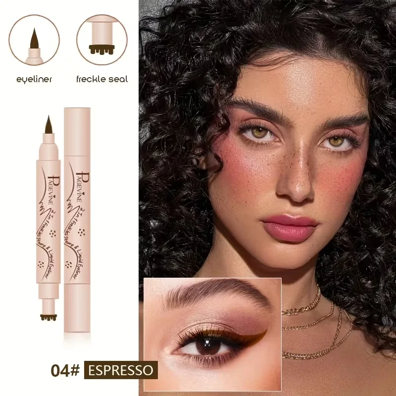2-in-1 Freckle Eyeliner Stamp  - Waterproof Liquid Eyeliner Pen 评论和价格