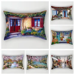 Home autumn decoration Oil painting style pillow cushion cover decorations throw pillow cover 30*50 pillowcase 30x50 40x60 50*70