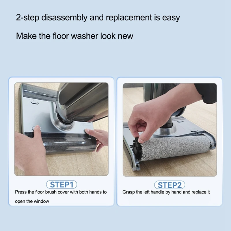 Replacement Roller Brush Kit Accessories Parts For UWANT X100 Wireless Handheld Home Scrubber Vacuum Cleaner