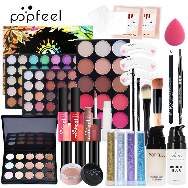 POPFEEL ชุดแต่งหน้าออลอินวัน,  - Beauty Book Makeup Kit บทวิจารณ์และราคา