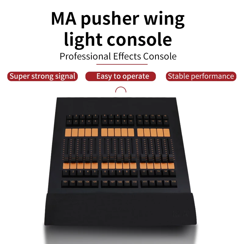 DMX 512 Console  MA Fader wing Console lighting controllerStage Lighting For LED Par Moving Head Spotlights DJ Console