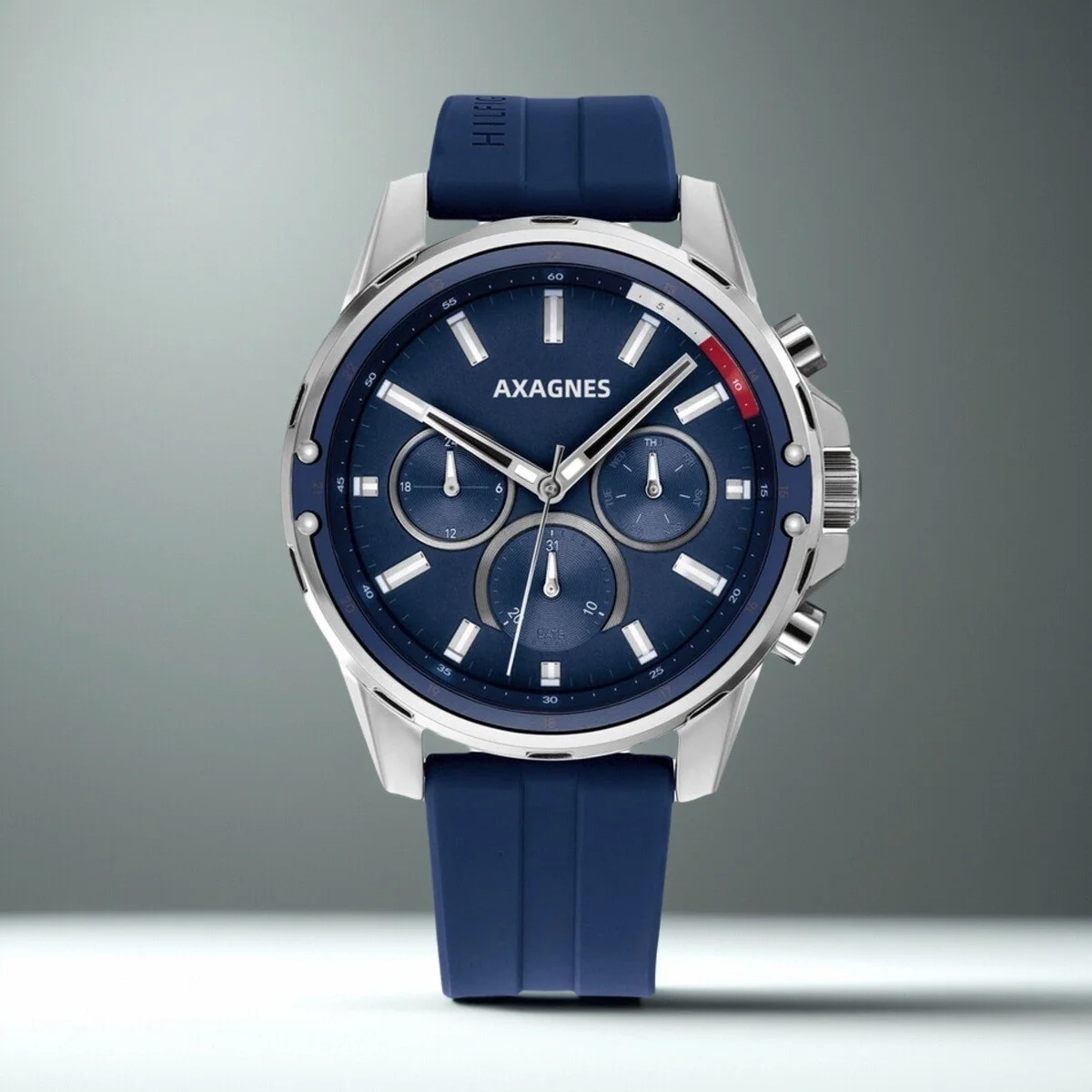 Original -TM- men's analog multifunctional quartz watch with stainless steel bracelet or silicone strap 1791788/1791936/1791937.