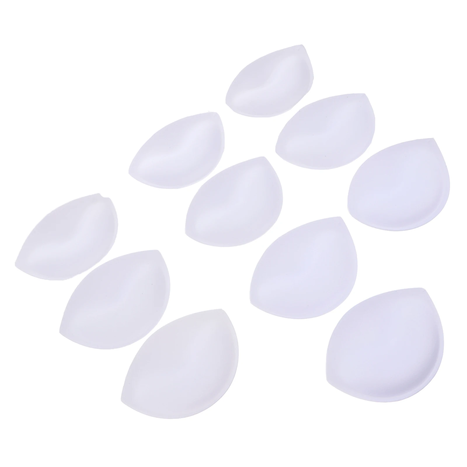 

5 Pairs Bikini Chest Pads Sponge Bra Liner Inserts White Reusable Washable Non Slip Swimsuits Wedding