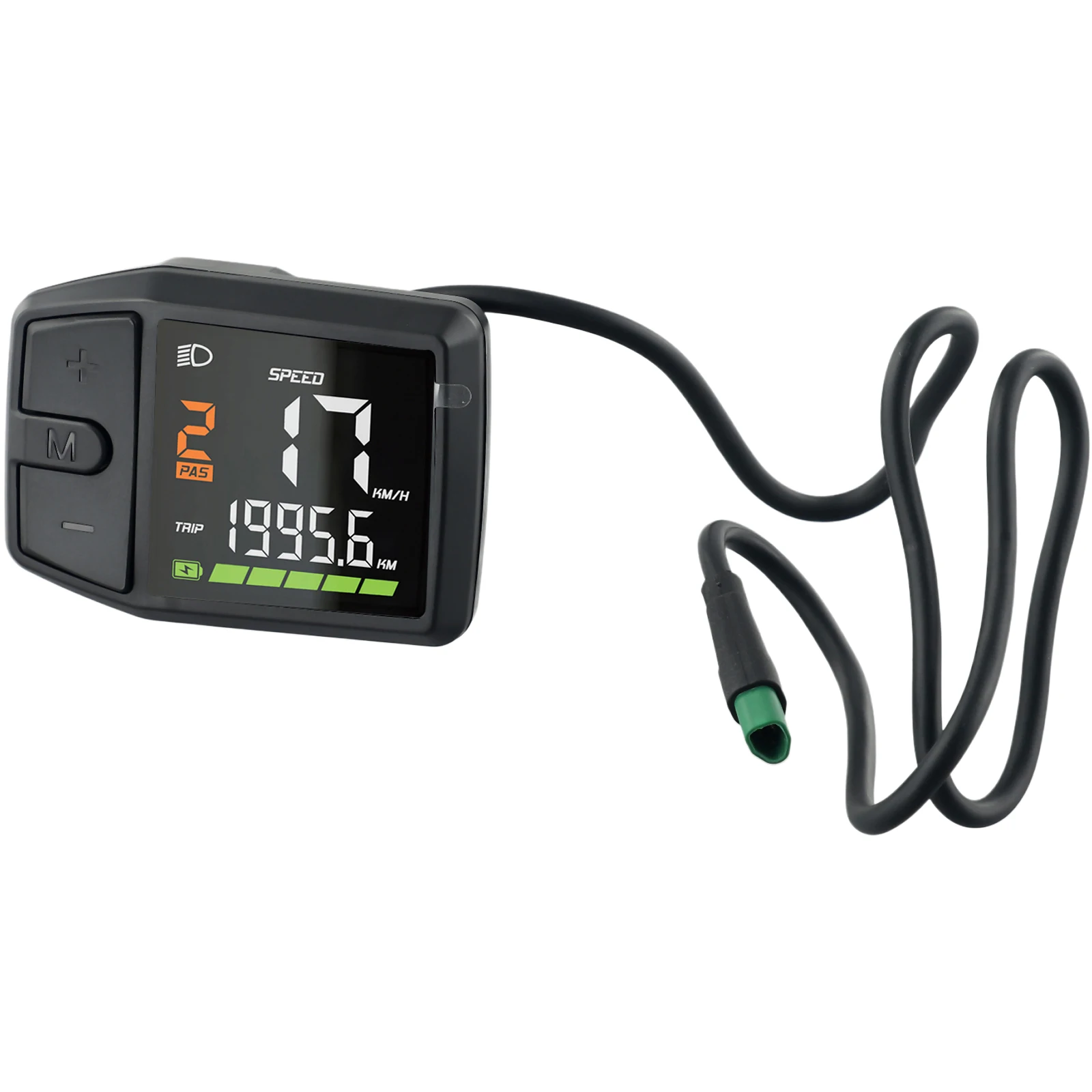 

For Ebikes Compatible UART/CAN Protocol Display for Bafang M500 For M600 BBS01 02 HD Motors Green Round and Triangle Style